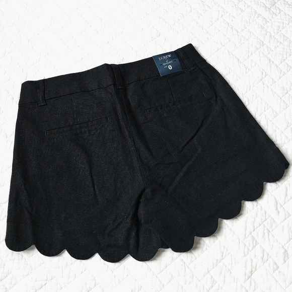 J.Crew Scalloped Shorts 4" Size 0 - Picture 2 of 5